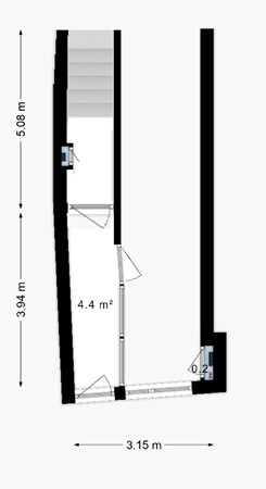 Floorplan - Havenstraat 16B01, 6211 GJ Maastricht